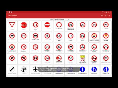 Traffic Signs Turkey Test video