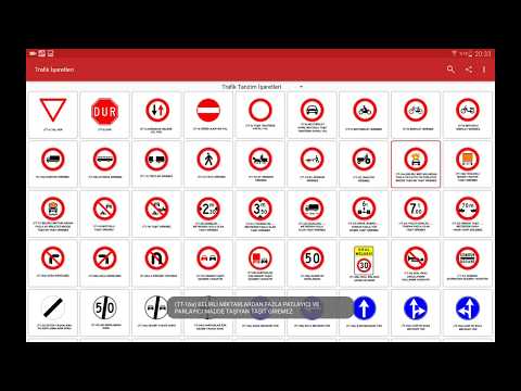 Traffic Signs Turkey Test Video