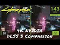 Cyberpunk 2077 — 4K NVIDIA DLSS 3 Comparison