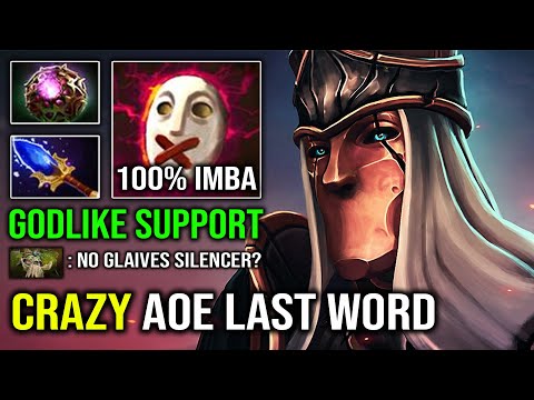 CRAZY AoE Last Word Godlike Hard Support Silencer | No Need Glaives Skill with Aghanim OC Dota 2