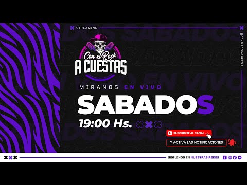 #ConElRockACuestas | Sabado a puro Roock! | 19 Hs. #ENVIVO