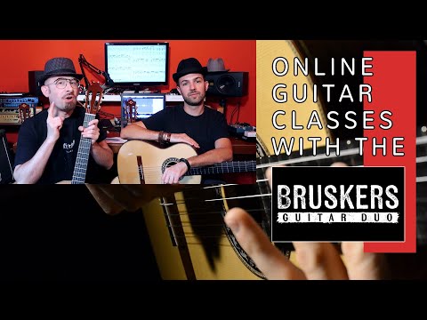 ONLINE 1-on-1 GUITAR LESSONS with the Bruskers Guitar Duo