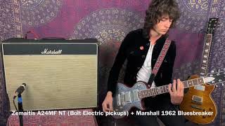 Video thumbnail for Zemaitis A24MF, Marshall 1962 Bluesbreaker, Gibson R8 Les Paul, Keeley ECCOS, BMF El Jefe by Ricky Dover Jr