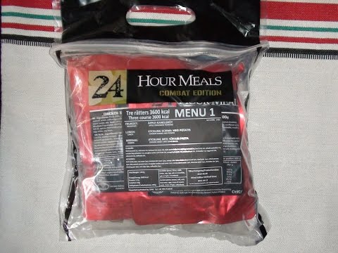 MRE Reviwe Swedish MRE menu 1 pt 2 Lunch Chicken Korma whit potato