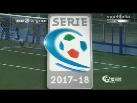 Il gol del raddoppio di Matteo Di Piazza in Siracusa-LECCE 1 a 3 dell'11 novembre 2017