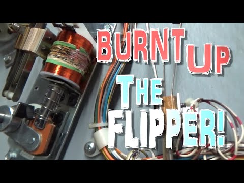 How Did This Flipper Coil BURN UP On A Bally SPACE INVADERS Pinball Machine?
