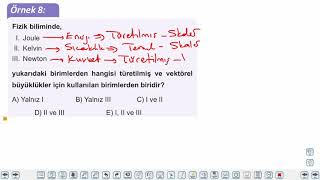 Eğitim Vadisi TYT Fizik 1.Föy Fizik Bilimine Giriş - Kuvvet ve Hareket 2 (Fiziksel Niceliklerin Sınıflandırılması) Konu Anlatım Videoları