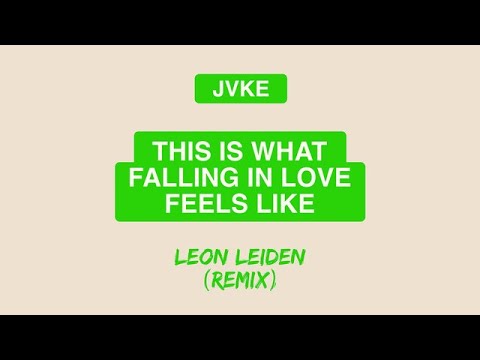 JVKE - this is what falling in love feels like (Leon Leiden Remix) Official Lyric Video