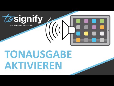 Kommunikationshilfe Tonausgabe aktivieren // Stumm-Modus deaktivieren