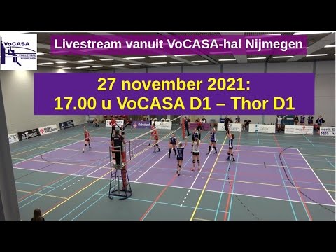 VoCASA  D1 - Thor D1, 27 nov 2021 - Livestream (Topdivisie Dames Volleybal)