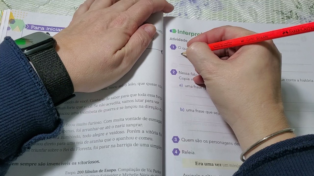 FÁBULA: O MOSQUITO E O LEÃO - 3 ANO