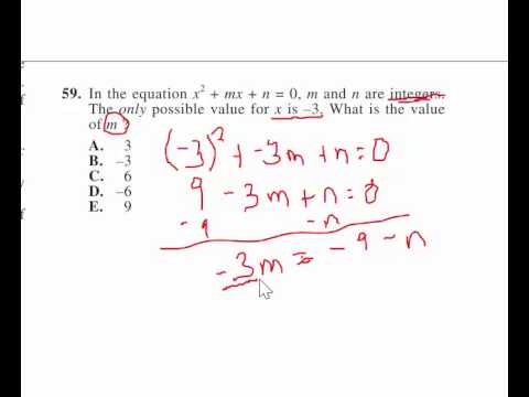 ACT test 2014/15 67C Math #59