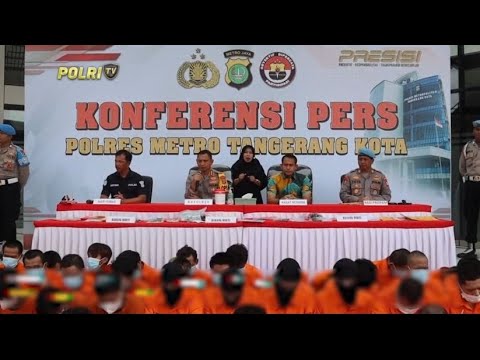POLRES METRO TANGERANG KOTA UNGKAP TINDAK PIDANA PENCURIAN KENDARAAN BERMOTOR