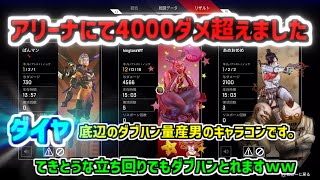 ダブハン量産男のキャラコン、アリーナにて4000ダメ超えたときのクリップです。