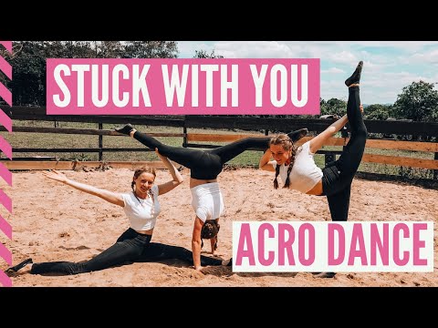 Ariana Grande, Justin Bieber - Stuck with U 💗 BEGINNER ACROBATIC DANCE (TRIO)