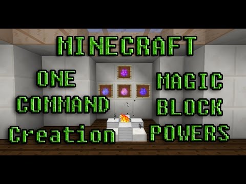 Snoweren - Minecraft One Command Creation: Magic Block Powers!!! + I'm A Wizard!!!!