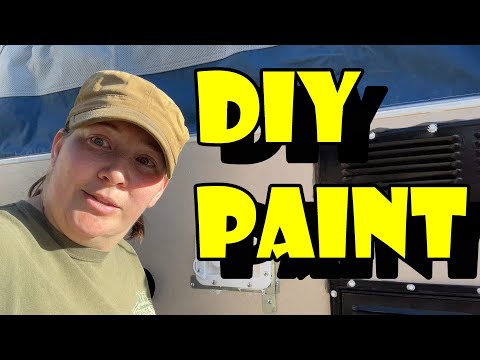 Painting The POPUP. DIY Camper rebuild | A&G Adventures