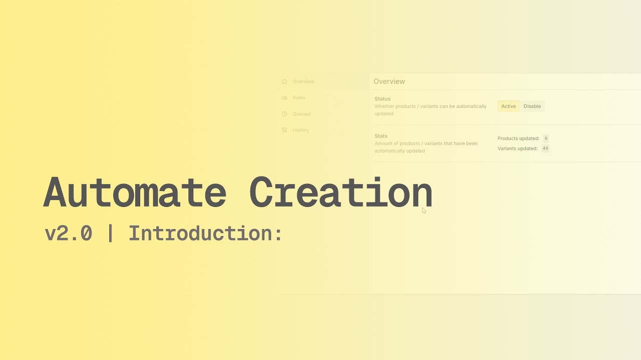 Automating Creation for SKUs & Barcodes