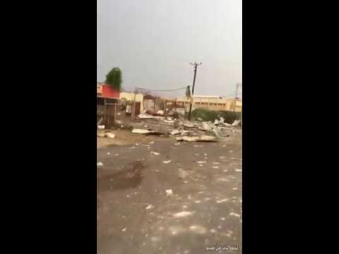 قرية الخوجرة  التابعة لمحافظة الطوال اثار الدمار  فيها
