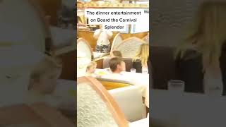 The dinner Entertainment onboard the Carnival Legend in 2018