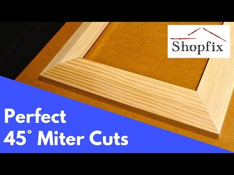 How to Cut a Perfect 45 Degree Angle to Make a Picture Frame