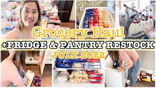 GROCERY HAUL 2022 + FRIDGE RESTOCK & PANTRY ORGANIZATION | ORGANIZING AND PUTTING AWAY GROCERY HAUL