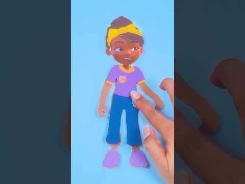 DIY Meekah Craft for Kids! 🎨💜| Easy Blippi Art Project #shorts #meekah #blippi #diyforkids #crafts