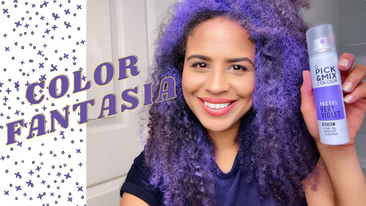 💜 SPRAY MORADO 💜 FANTASÍA para mi CABELLO