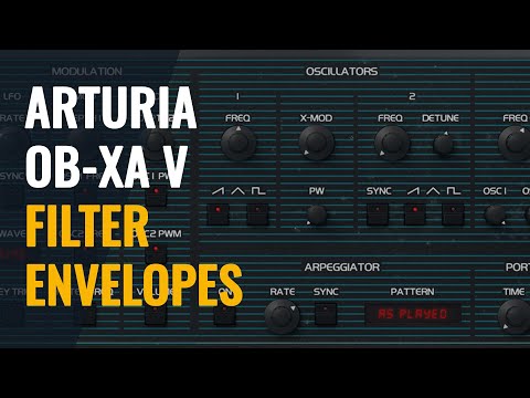 Arturia OB-XA V tutorial - Filters and Envelopes (2/5)