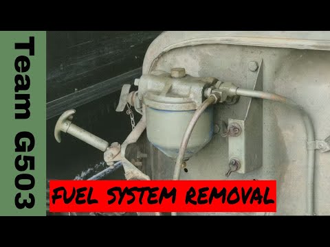 1943 Willys MB Team G503 Removing The Fuel Supply System
