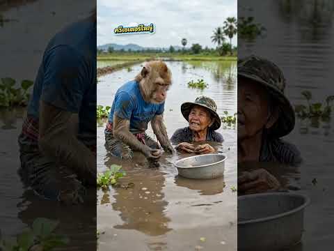 ลิง ปะทะ ยายข้างบ้าน 😂#มุกอีสาน #ตลกบ้านๆ #ลิงเล่าเรื่อง #ครีเอเตอร์ใหญ่ #ยายข้างบ้าน #funny