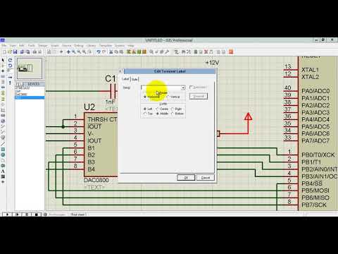 6 Atmega32 Assembly Tutorial- DAC 0800 interfacing with AVR ATmega32 and Triangular wave generation