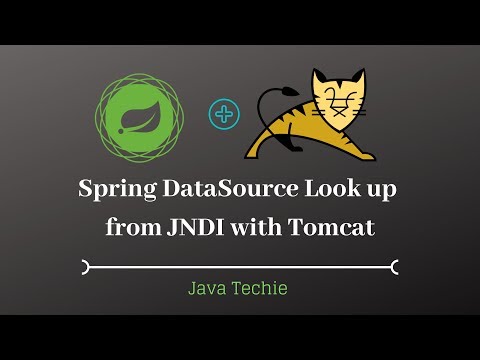 Spring DataSource Look up from JNDI with Tomcat | Java Techie