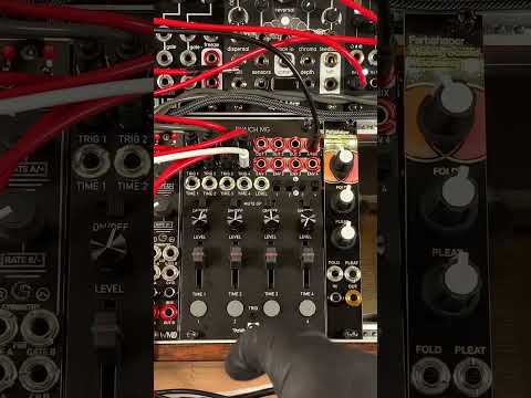 Patching Panda Punch MG with wide open VCOs