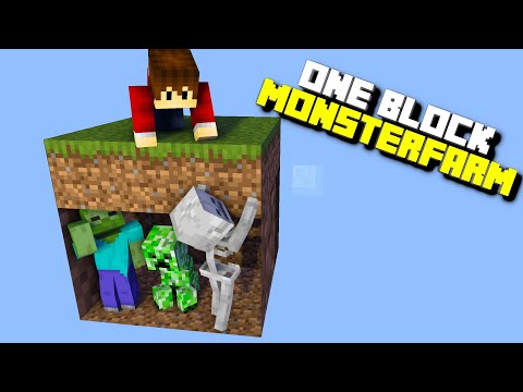 Build One Block Monster Farm |  Minecraft One Block #3 |  LarsLP