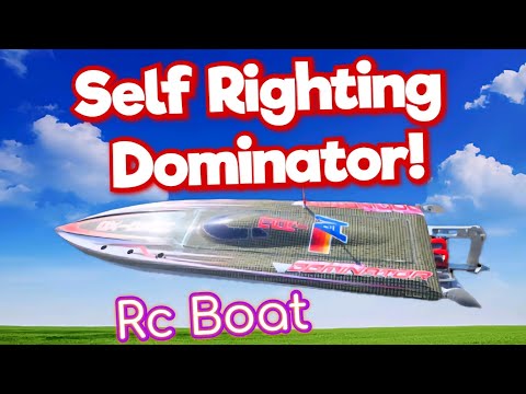 Self Righting DOMINATOR Rc Boat SCREAMING Dialed in No cavatation! (UNLIKE SONICWAKE)