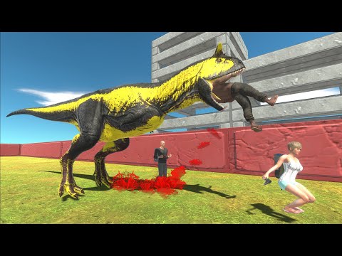 Escape from ACID CARNOTAURUS - Animal Revolt Battle Simulator