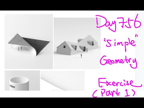 Revit Exercise (Day 756) Simple Geometry Exercise (Part 1)