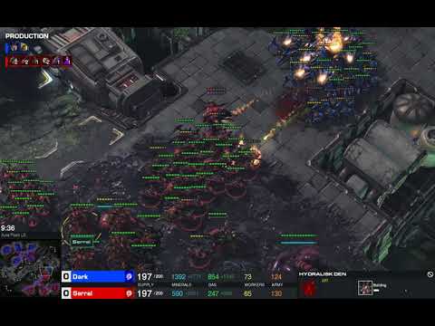 Replay analysis/commentary WCS 2018 Global Finals - Serral vs Dark set 3