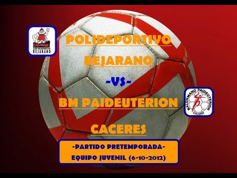 C.P. Bejarano -Vs- Bm Paideuterion - Juvenil - Triangular Pretemporada - (6-10-2012)