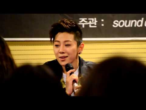 Kid Monster singing for a second Taeyang..Incheon Fansign 14.12.07