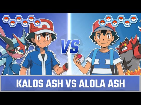 Ash Ketchum Pokemon Battle: Kalos Ash vs Alola Ash