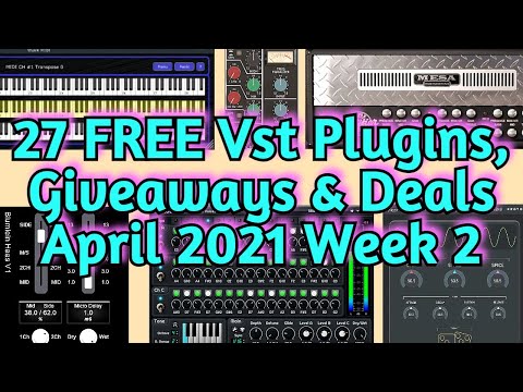 27 Best FREE Audio #VST #PLUGINS, #Giveaways & MEGA DEALS - April 2021 Week #2 - amnerhunter.com