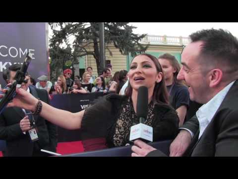 ESCKAZ in Kyiv: Claudia Faniello (Malta) singing on the Red Carpet