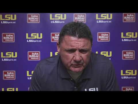 Video: Ed Orgeron's Virtual Press Conference After Practice On Thursday, Dec. 10
