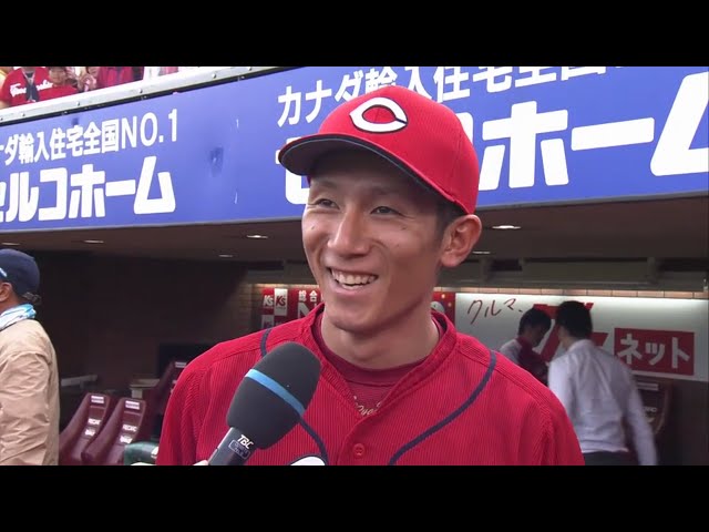 カープ・西川選手ヒーローインタビュー 2019/6/16 E-C