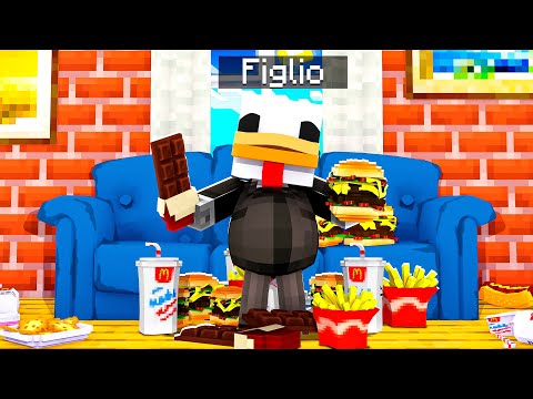 MIO FIGLIO È DIVENTATO GRASSO SU MINECRAFT