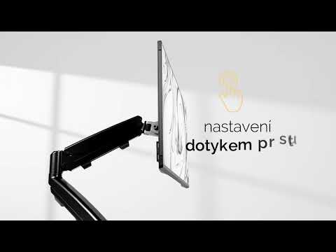 Držák monitoru Fellowes EPPA 2 ramena vedle sebe černý