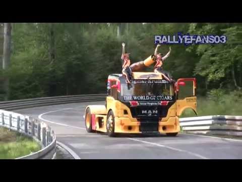 Egon Allgäuer 1200 HP Racetruck MAN  at Glasbach Hillclimb 2014