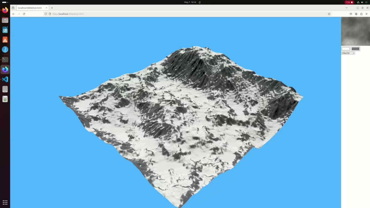 Hydraulic Erosion Simulation (JS/WebGPU)
